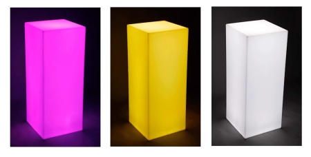 Светильник Колонна 30х60  питание от АКБ, RGB