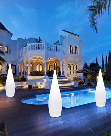 Светильник Капля 45х150 питание от АКБ, RGB Светильник Капля 45х150 питание от АКБ, RGB