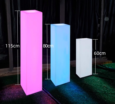 Светильник Колонна 30х115  питание от АКБ, RGB